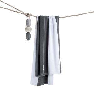 Clyr Strandlaken Sturdy Stripes 100x180 cm Siberian Anthracite