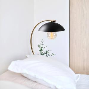Opviq Sivani NT-150 tafellamp, goud, gebogen voet