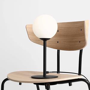 ALDEX Tafellamp Joel, metaal en glas, zwart/wit