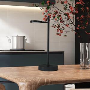 Naeve Leuchten Näve LED tafellamp Lupa, zwart Hoogte 45 cm Metaal Touchdim