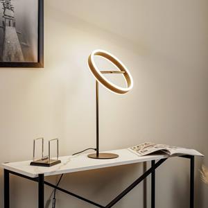 LUCANDE LED tafellamp Jekta, zwart, 59 cm, dimbaar