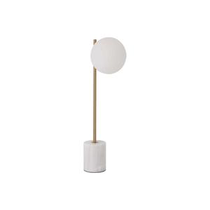 Viokef Tafellamp Silvana, wit/goudkleurig