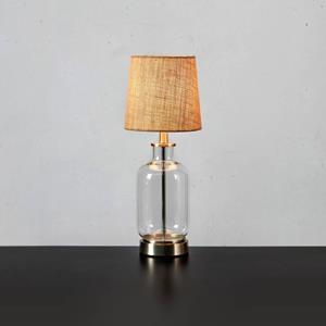 Markslöjd Costero tafellamp, naturel/transparant, 43 cm