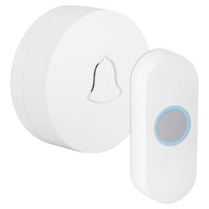 Praxis Exin Gong - Rond - Batterij - Met Beldrukker - Wit