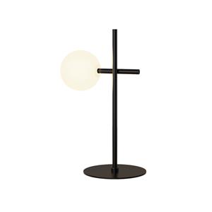 Mantra Iluminación Kelder tafellamp, 1-lamp, ijzer, zwart, glas, wit