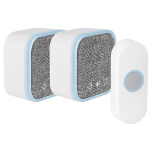 Praxis Exin Gong Set - 2 X Batterij - Beldrukker - Wit