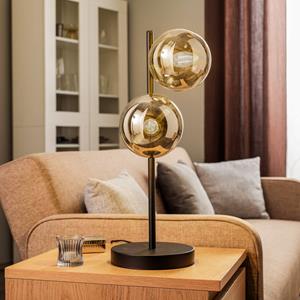 EMIBIG LIGHTING Rossi tafellamp, 2-lamps, zwart/grafiet