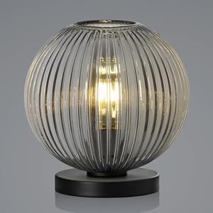 HELL Loft tafellamp met rookglas, 1-lamp, rond