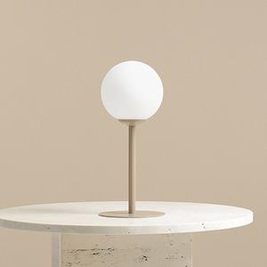 ALDEX Tafellamp Joel, metaal en glas, beige/wit