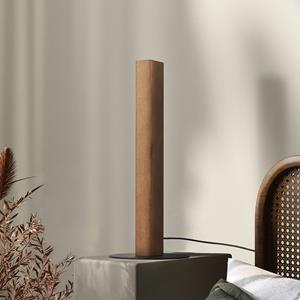 TK Lighting LED houten tafellamp Teo, grenen, 42 cm, met touchdimmer