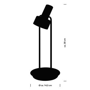 HELL Banji LED tafellamp, zwart, hoogte 37 cm, touchdimmer