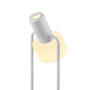 HELL Banji LED tafellamp, wit, hoogte 37 cm, touchdimmer
