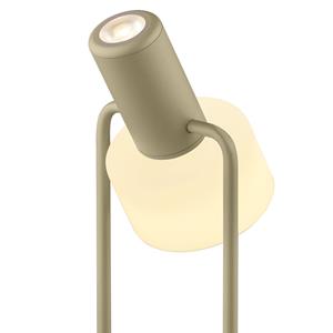 HELL Banji LED tafellamp, zandkleurig, hoogte 37 cm, touchdimmer