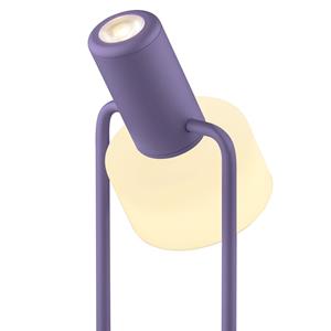 HELL Banji LED tafellamp, paars, hoogte 37 cm, touchdimmer