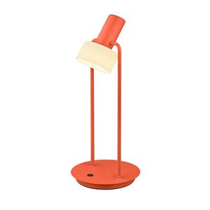 HELL Banji LED tafellamp, oranje, hoogte 37 cm, touchdimmer
