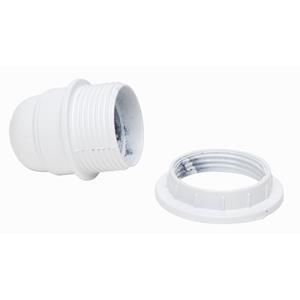 Kopp Lamphouder E27 Met Kraag En Ring Wit