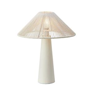 Markslöjd Favoro tafellamp, crème, hoogte 50 cm, keramiek, textiel