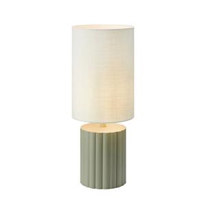 Markslöjd Can tafellamp, wit/grijs, hoogte 57 cm, keramiek, textiel