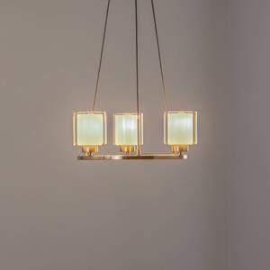 Lucea Kroonluchter Ressa Ø 44 cm antiek messing 3-lamps