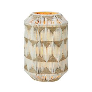 Markslöjd Tafellamp Ano, hoogte 35 cm, textiel, beige/bruin