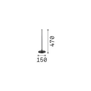 Ideallux Ideal Lux Filo LED tafellamp, messingkleurig, aluminium