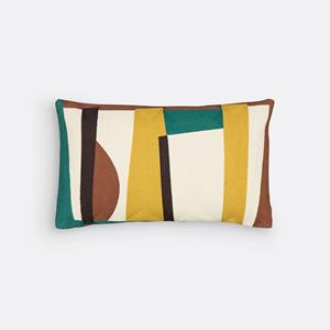 LA REDOUTE INTERIEURS Rechthoekig, geborduurd kussenhoes, Scolto