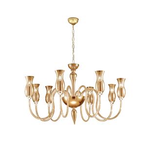 KOLARZ Kroonluchter Murano Renier, verguld, Murano glas