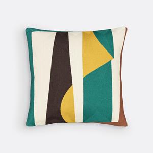 LA REDOUTE INTERIEURS Geborduurd kussenhoes 45x45 cm, Scolto