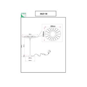 Fabas Luce LED tafellamp Vela, wit/transparant, 36cm, acryl, dimmer