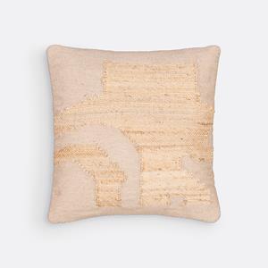 LA REDOUTE INTERIEURS Kussenhoes 50 x 50 cm jute/wol, Arabica