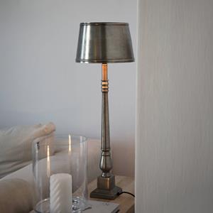 Markslöjd Metallo tafellamp, antiek zilverkleurig, metaal, hoogte 66 cm