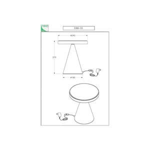 Fabas Luce LED tafellamp Neutra, hoogte 27 cm, nikkel, touchdimmer