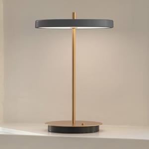 UMAGE LED oplaadbare tafellamp Asteria Move antraciet/messing 31cm