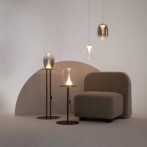 Maytoni LED tafellamp Splash, helder, hoogte 27,2 cm, glas