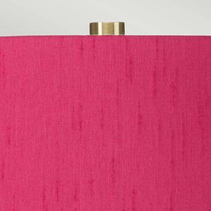 ELSTEAD Textiel-tafellamp Isla messing antiek/cranberry