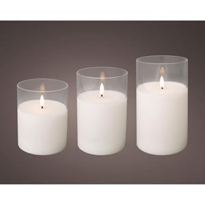DECORIS SEASON DECORATIONS 3 Led Kaars 17,5cm Helder