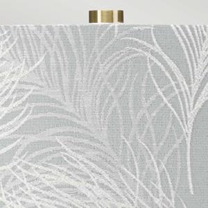 ELSTEAD Textiel-tafellamp Milo messing antiek/blauw
