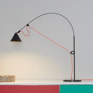 Midgard LED tafellamp AYNO S, zwart/oranje, 3.000 K 76 cm