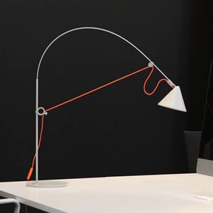 Midgard LED tafellamp AYNO S, grijs/oranje, 4.000 K, 76 cm