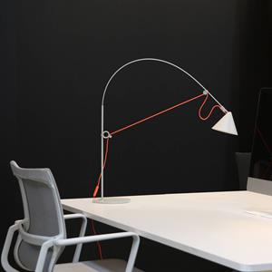 Midgard LED tafellamp AYNO S, grijs/oranje, 2.700 K, 76 cm