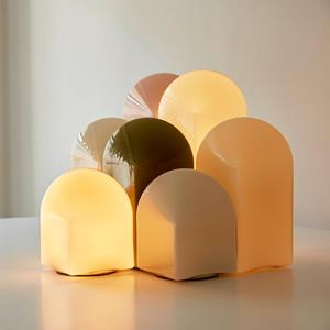 Hay Parade LED tafellamp schelp wit hoogte 32 cm
