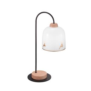 Austrolux Kolarz Chalet tafellamp, wit/hertengoudkleurig, hoogte 56 cm
