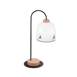 Austrolux Kolarz Chalet tafellamp, wit/hertengroen, hoogte 56 cm