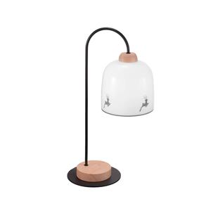 Austrolux Kolarz Chalet tafellamp, wit/hertengrijs, hoogte 56 cm