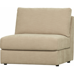 Vtwonen Family 1-Zits Element Zonder Arm - Polyster - Zand - 85x90x98