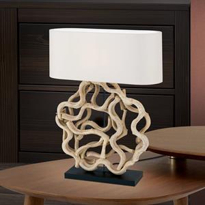 Orion Tafellamp Peggy met decoratieve houten voet