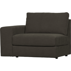 Vtwonen Family 1-Zits Element Met Arm Links - Polyester - Antraciet