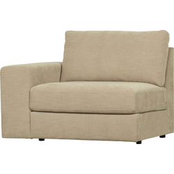 Vtwonen Family 1-Zits Element Met Arm Links - Polyester - Zand