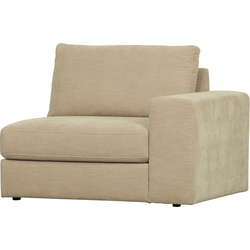 Vtwonen Family 1-Zits Element Met Arm Rechts - Polyester - Zand
