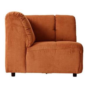 HKLIVING Wave Bank Element - Hoekstuk - Dusty Orange